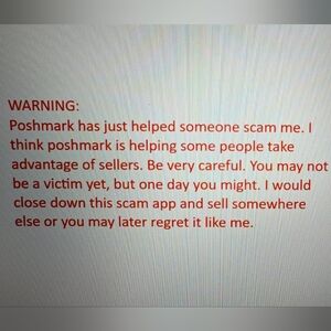 Warning Message Display in Red Text